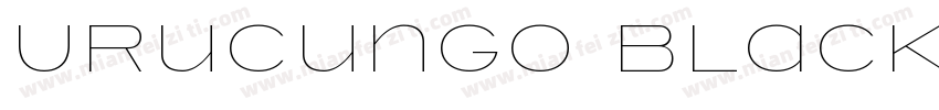 Urucungo Black字体转换
